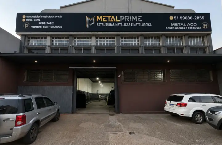 Fachada da Metal Prime Estruturas Metálicas e Metalúrgica
